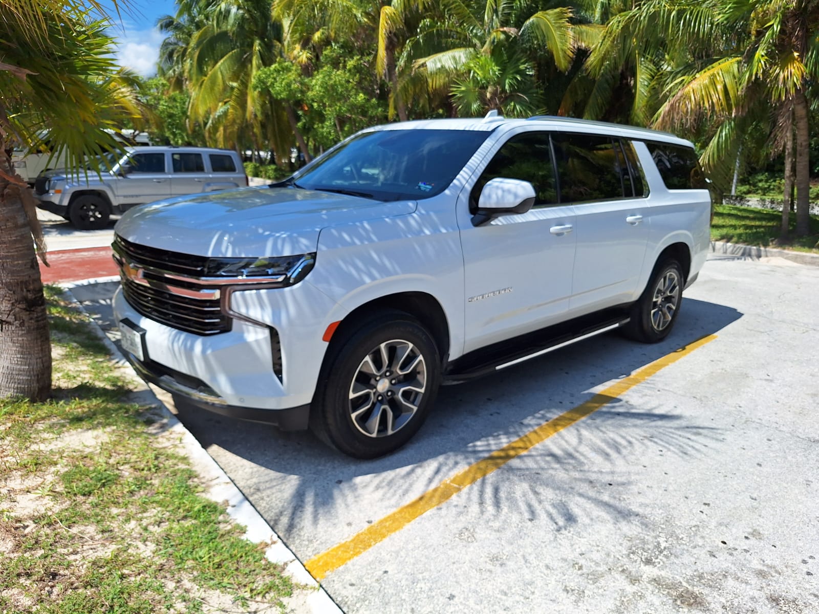 Chevrolet Suburban in tourist area